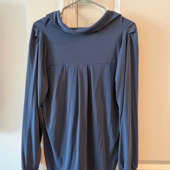 Blue Button-Down Top - Picture 3 of 3